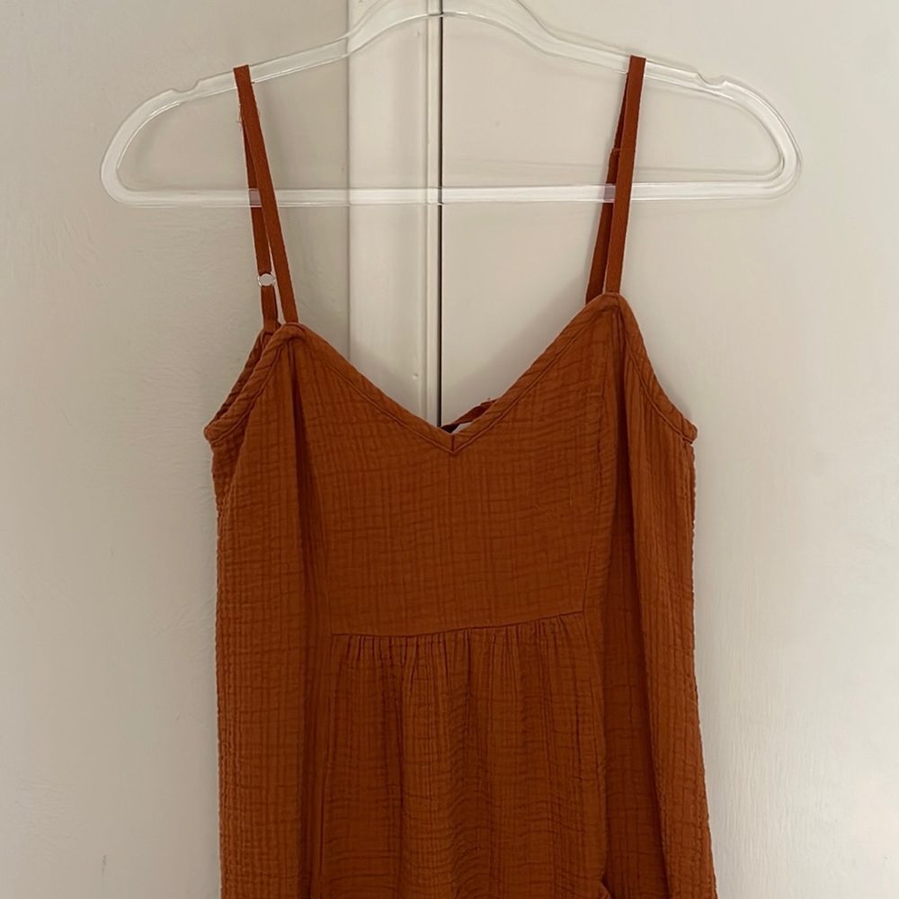 Zara gauze Midi dress with pockets